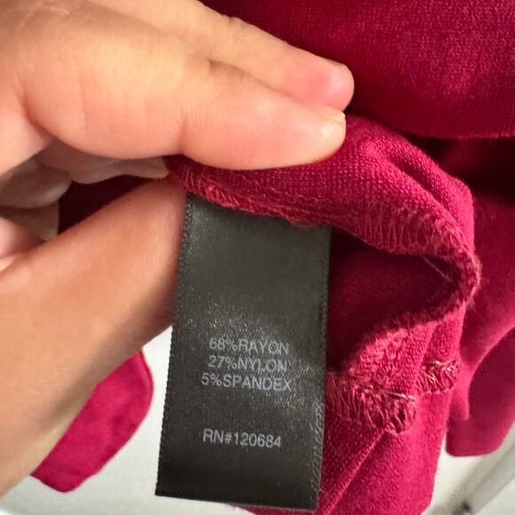 Torrid Blazer Red Collared Rayon Front Buttons Long Sleeves Sz 4X Women's - Picture 5 of 7